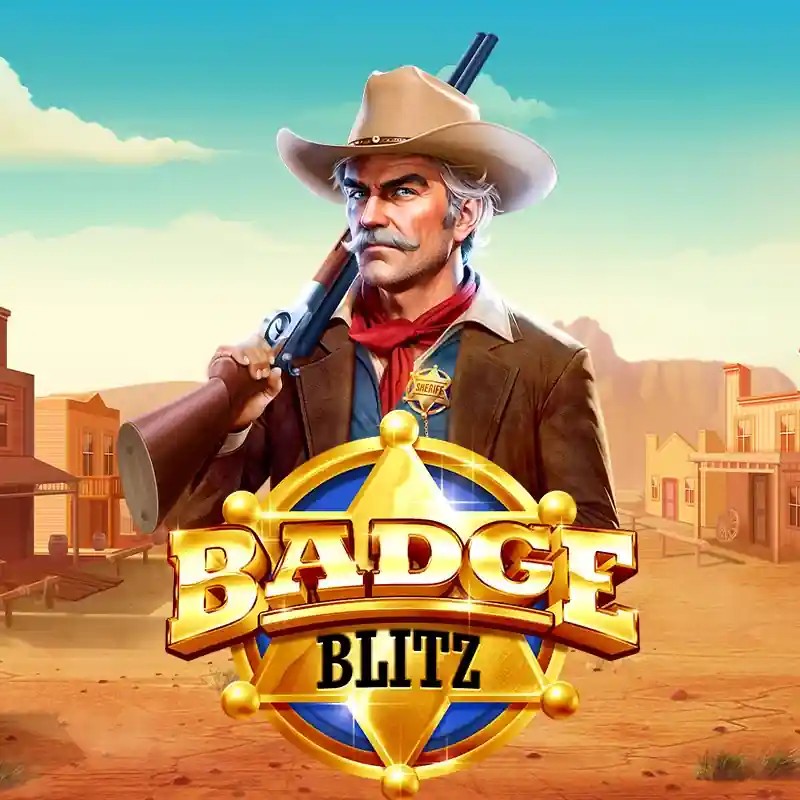 Badge Blitz logo – Slots by Pragmatic Play at Flagman Casino