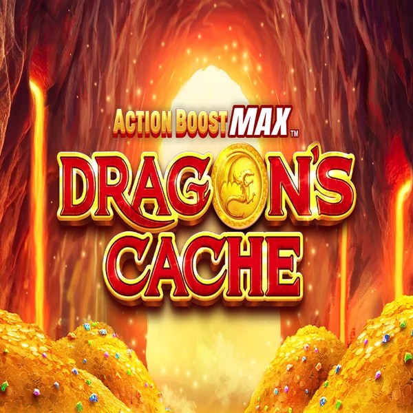 Action Boost Max Dragon's Cache game by SpinPlay Games – logo hosted on Flagman Casino