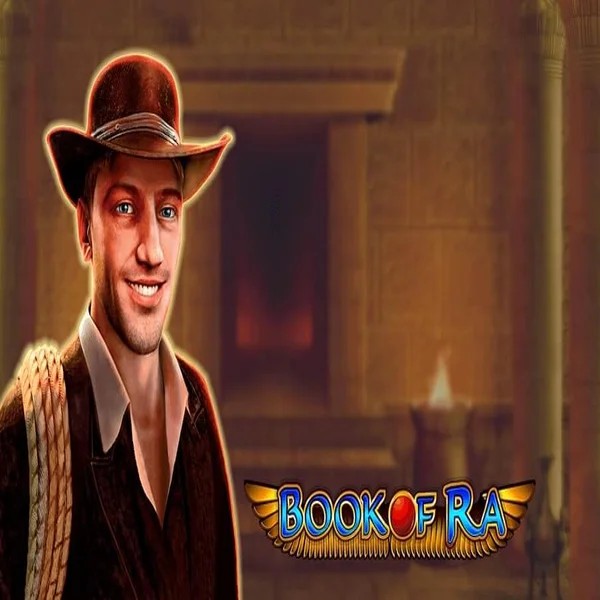 Book of Ra online game logo by Greentube on flagman-casino.eu