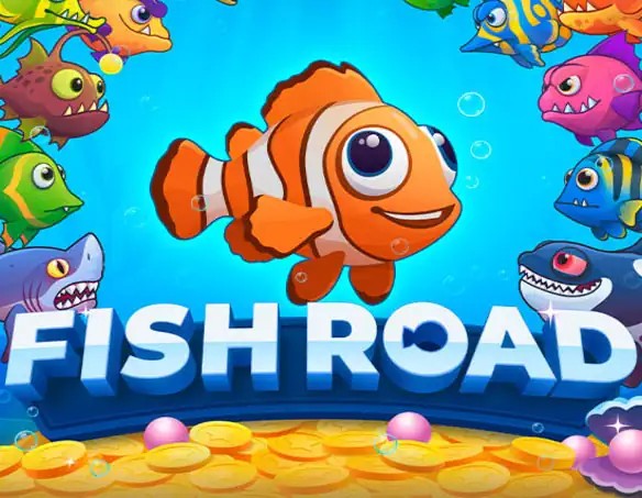 Fish Road online game logo by InOut on flagman-casino.eu