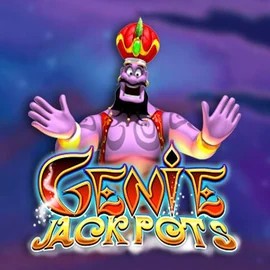 Genie Jackpots game by Blueprint Gaming – logo hosted on Flagman Casino