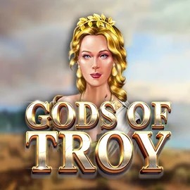 Gods of Troy slot logo by Red Tiger Gaming at Flagman Casino