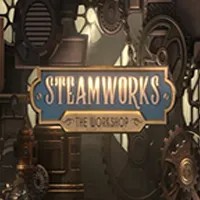 Steamworks The Workshop slot logo by Peter & Sons at Flagman Casino