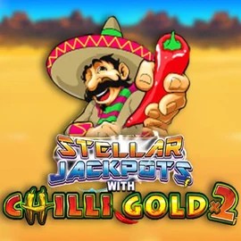 Stellar Jackpots with Chilli Gold x2 logo – Jackpots by Lightning Box Game at Flagman Casino