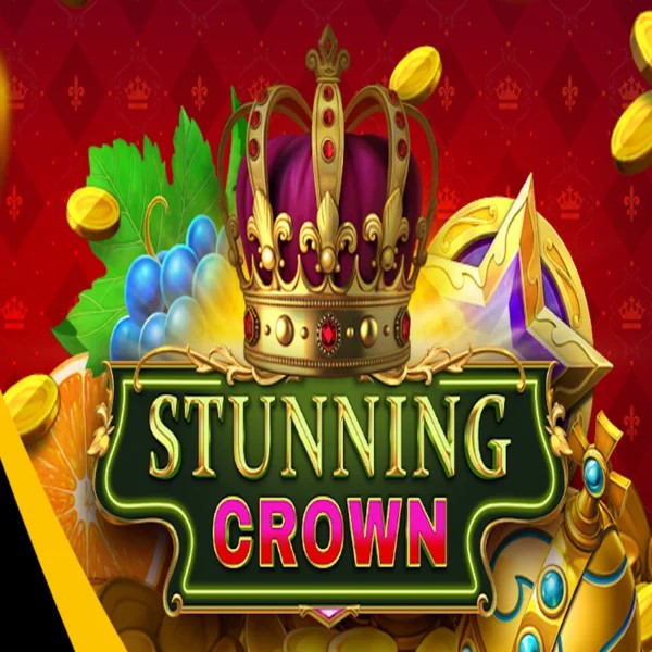Stunning Crown slot logo by BF Games at Flagman Casino